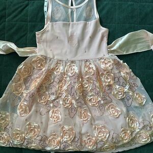 Crystal Doll Blush Pink Mesh Dress